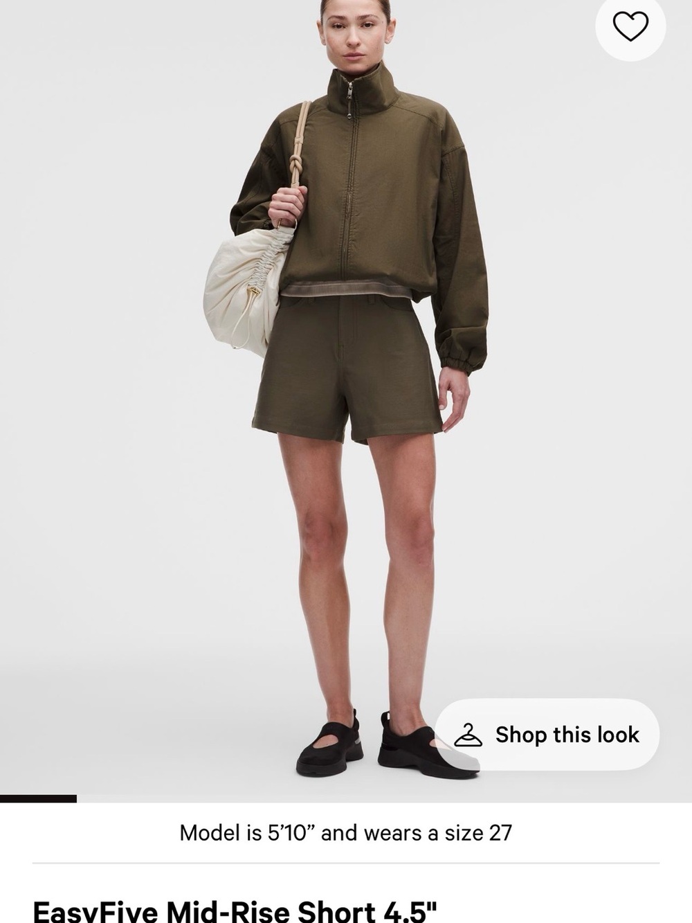 EasyFive Mid-Rise Olive Mid-Rise Women’s Shorts